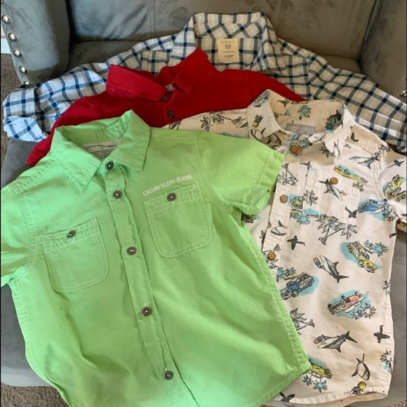 4t boys collared shirts in good condition - Picture 1 of 1